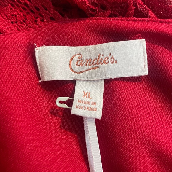 NWOT Candie's Column Lace Dress with Lace Sleeves - Picture 5 of 7